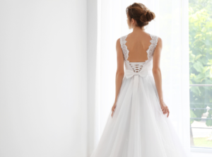how to clean a wedding gown